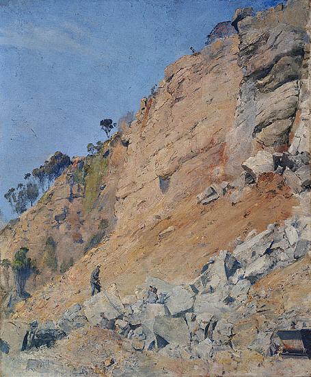 Tom roberts The Quarry China oil painting art